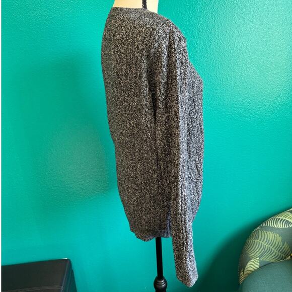 Kim Rogers Dark Gray Speckled Knit Pullover Sweater Large - Picture 3 of 10